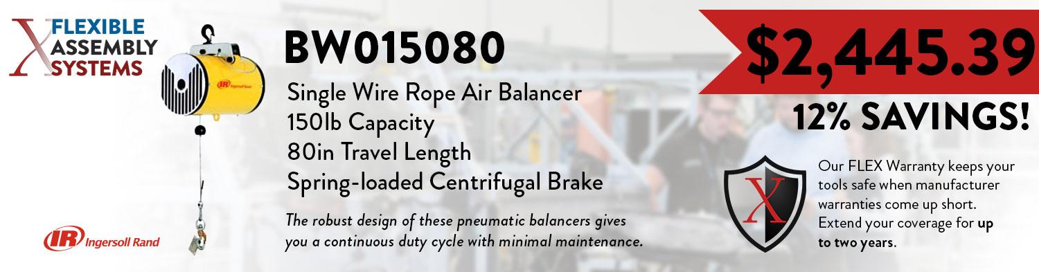 Air Balancer, Basic, 150 lbs, 80 in. travel