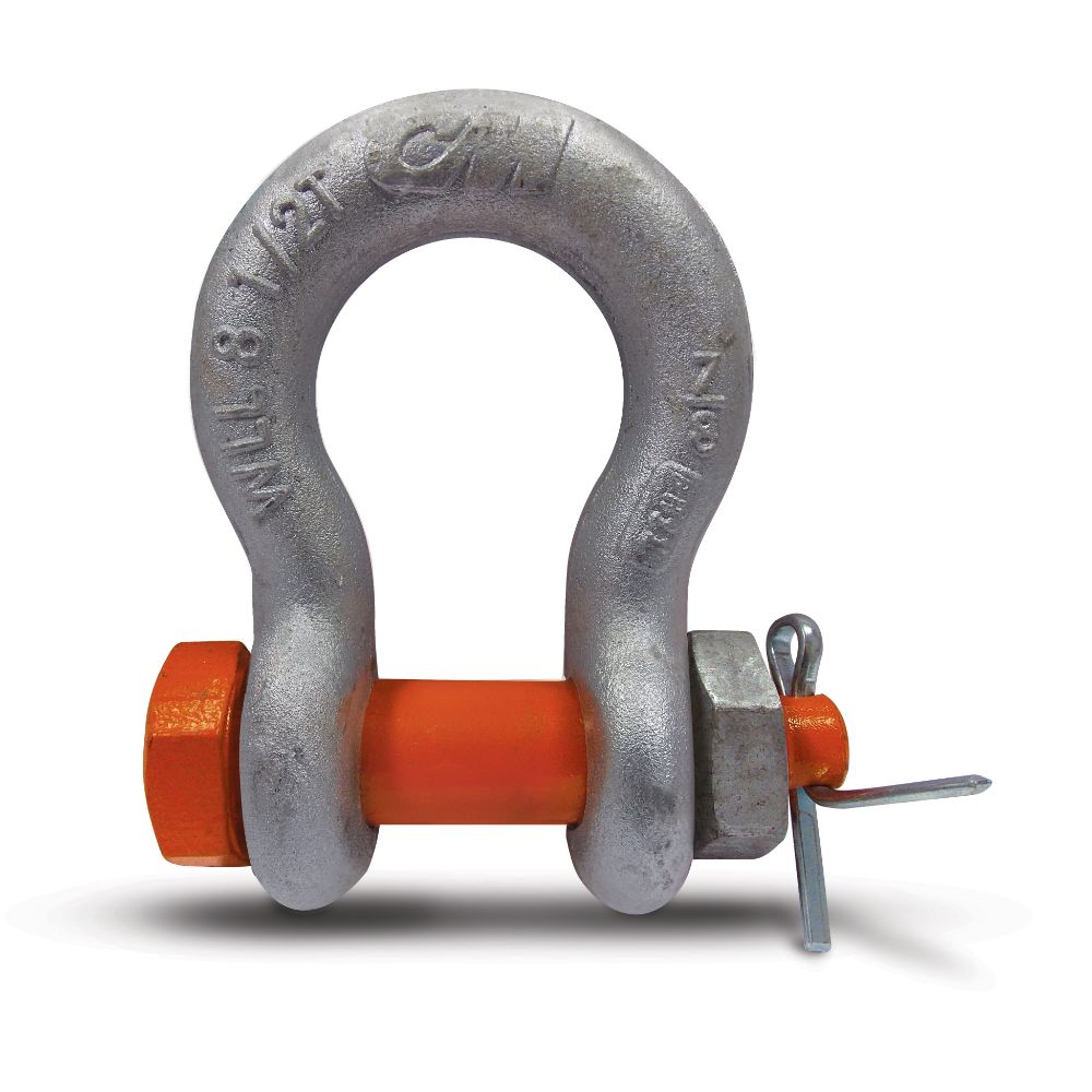 CM Super Strong Anchor Shackles Self Colored Round Pin SHACKLE ANCHORRP 1/4 SC 3/4T
