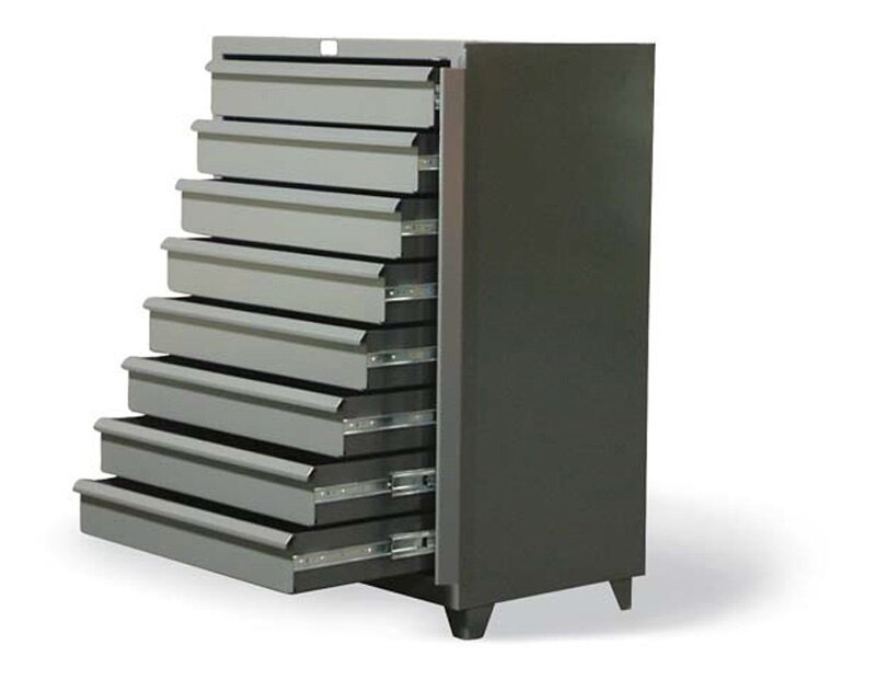 8 drawer Shelving Unit, 400 lb capacity, 42 x 26 x 56 in. DC15413