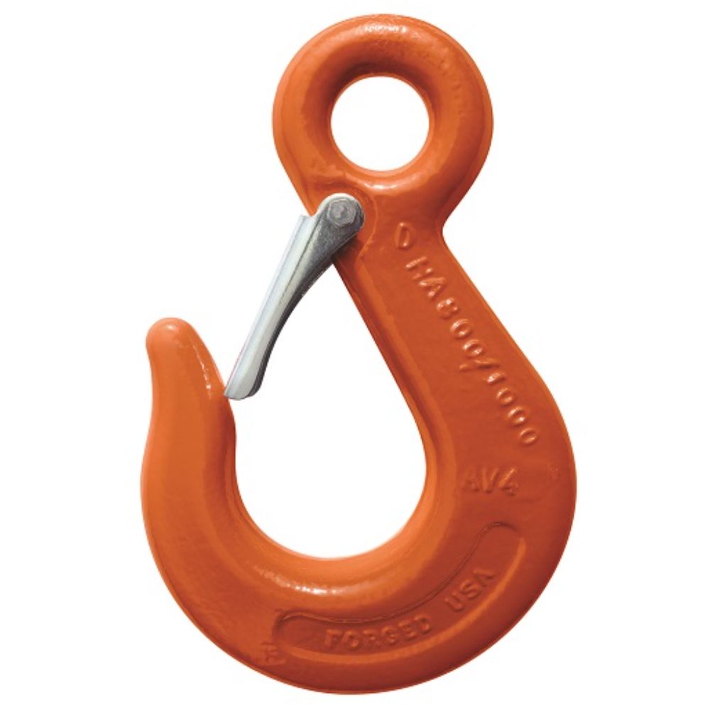 CM Eye Sling Hook with Latch Dual rated for use with HA800 or HA1000