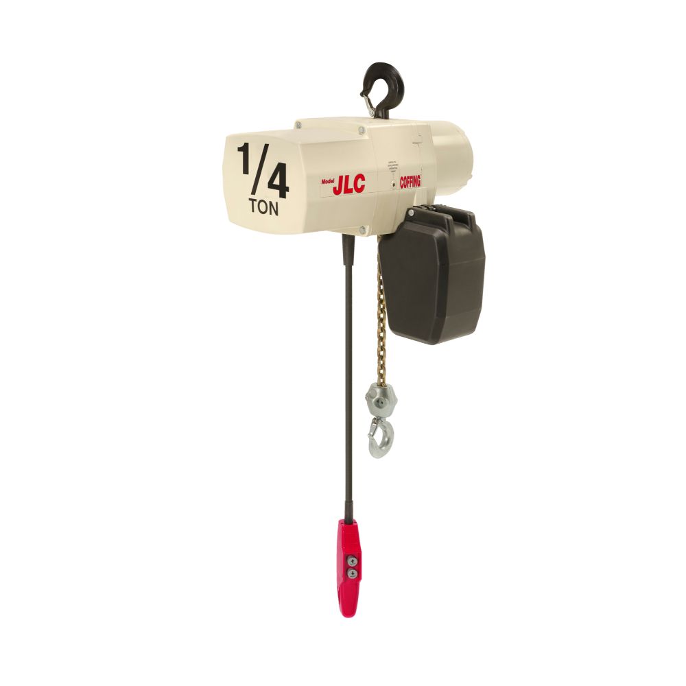 Coffing JLC Electric Chain Hoist, 1/4 Ton, 10' Lift, 16 FPM, 230/460360 Flexible Assembly