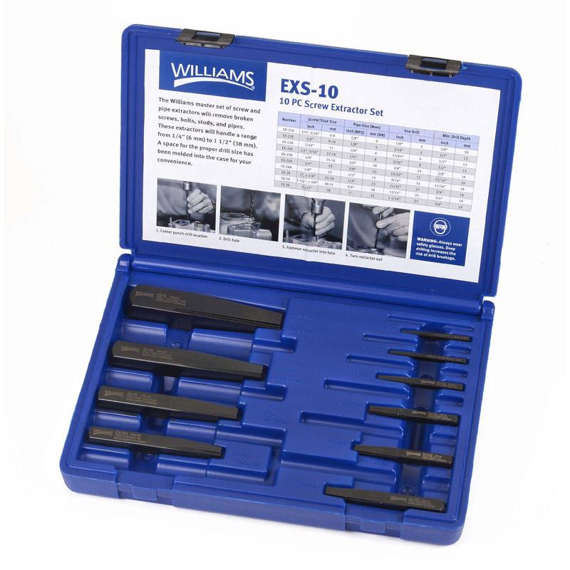 Williams 10 Pc Screw Extrac Set Box FlexibleAssembly