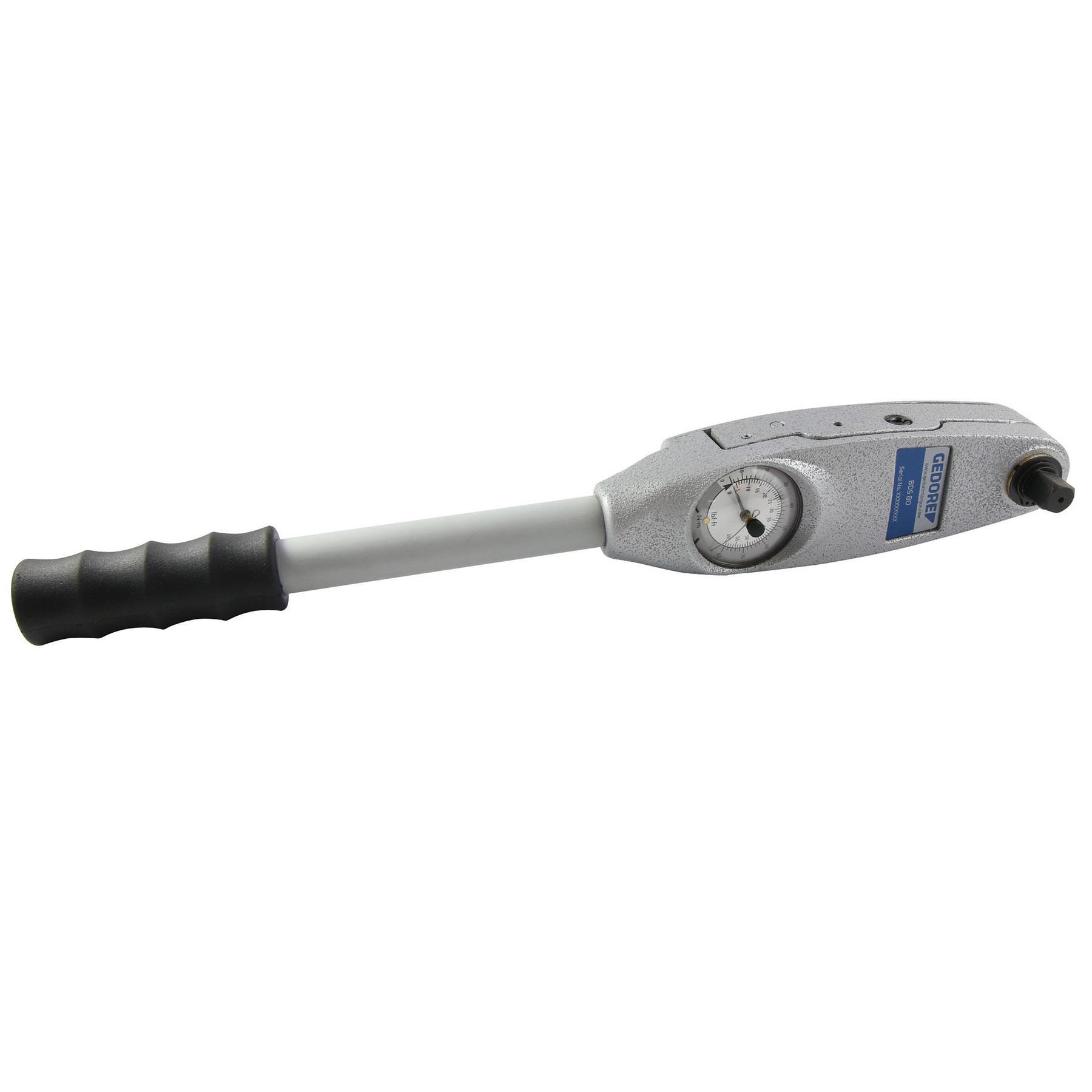 Gedore BDS 160 S Dial Torque Wrench with signal, 32 160 Nm, 1/2