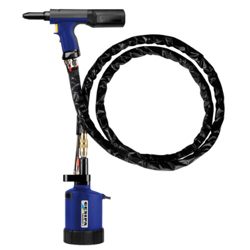 Gesipa 15 mm HydroPneumatic Riveting Tool with external pressure transducer, 50000 N traction