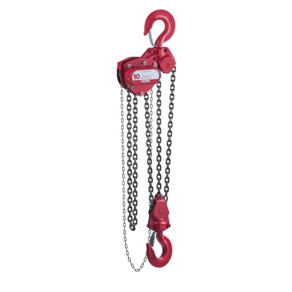 Coffing 08941WC LHH Hand Chain Hoist, 10T, Less Chain Flexible