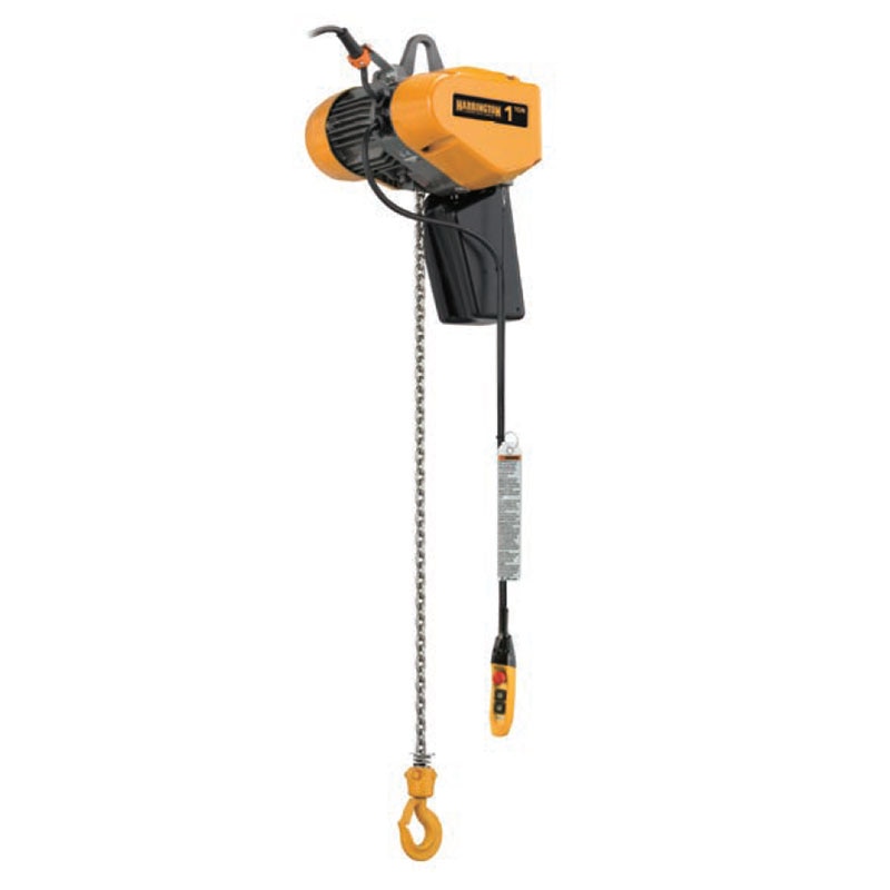 Harrington EQ005SD20 1/2 ton electric chain hoist, 20 ft lift