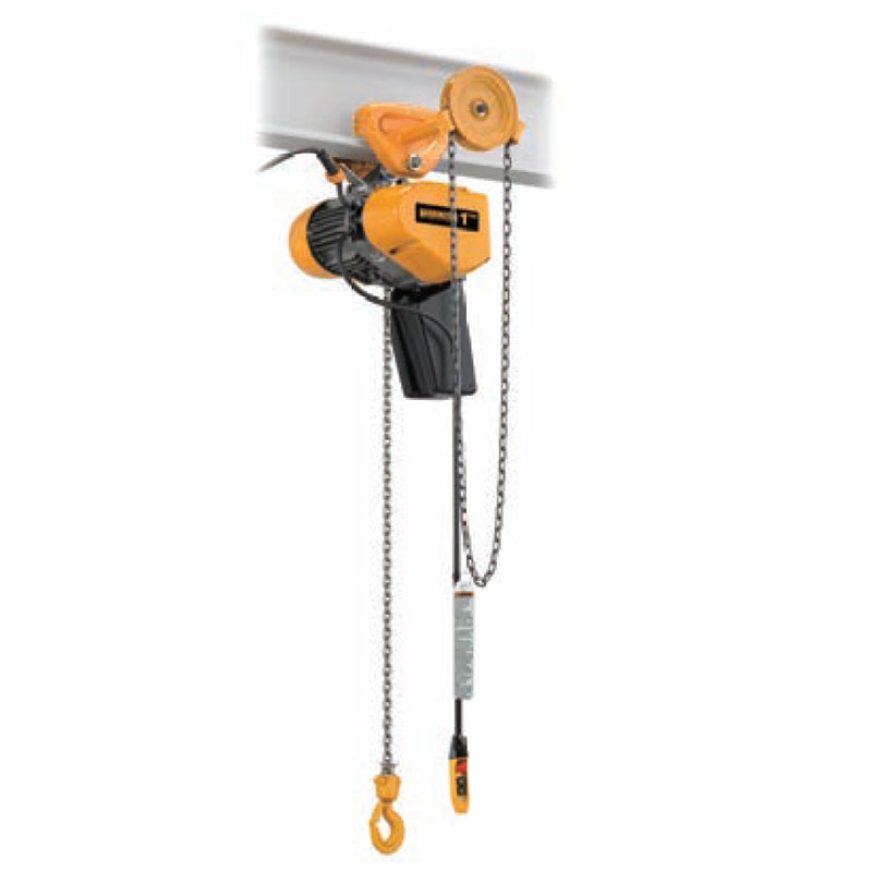 Harrington EQG003SD20 1/4 ton electric chain hoist with geared trolley
