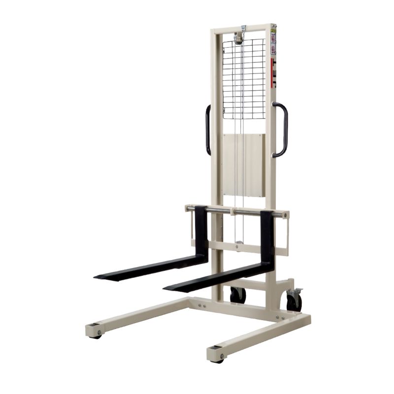 Jet 140511 JWS770A, Winch Stacker, Adjustable Legs, 770lb. Capacity