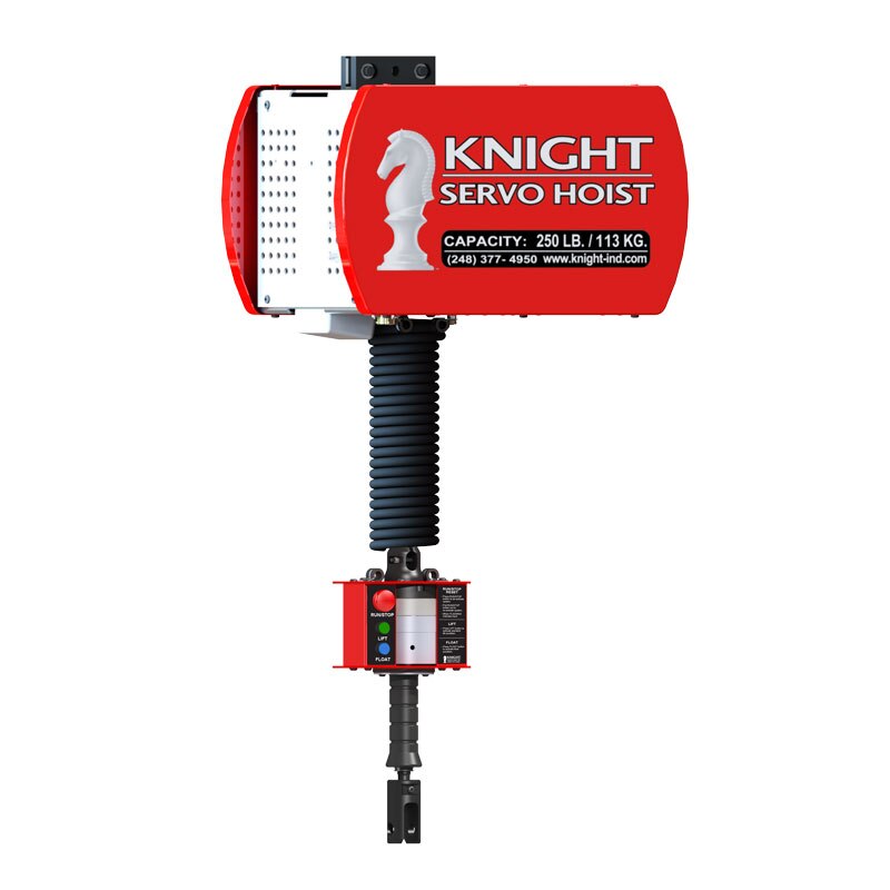 Knight Industries KSH20002301 Single Phase Reeved Servo Hoist, 2000 lb capacity Flexible