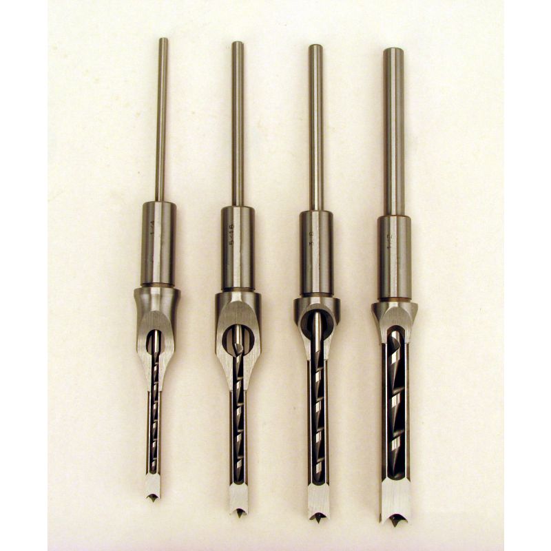 Powermatic PM91791096 Premium Mortise Chisel & Bit, Set of 4 (1/4