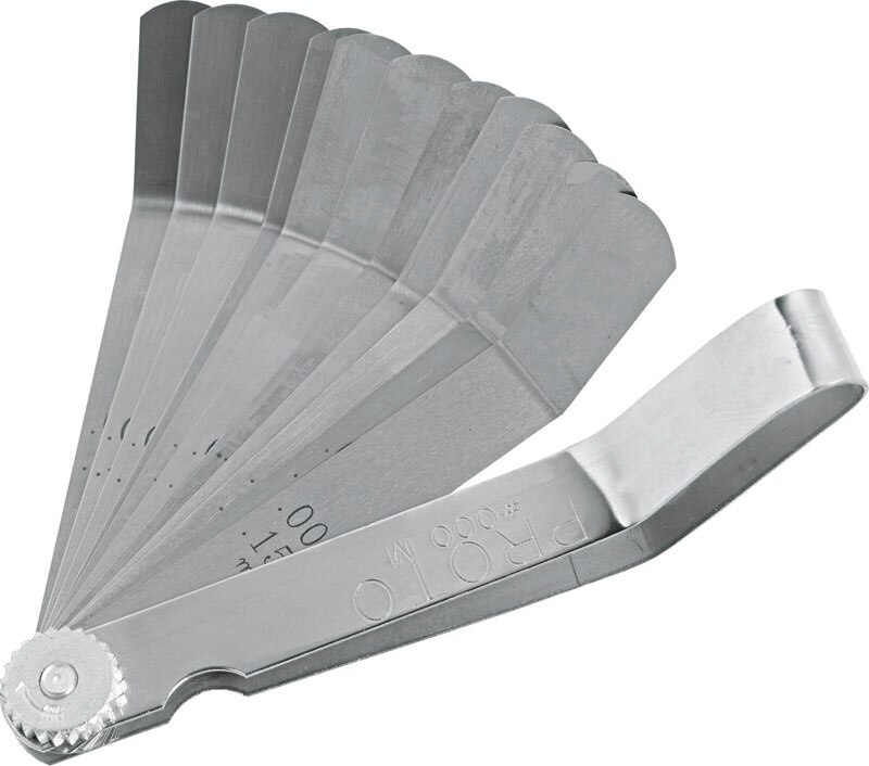 Stanley Proto J000M 11 Blade Bent Feeler Gauge Set Flexible