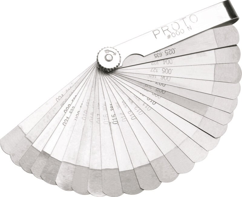 Stanley Proto J000N 22 Blade Step Cut Feeler Gauge Set Flexible