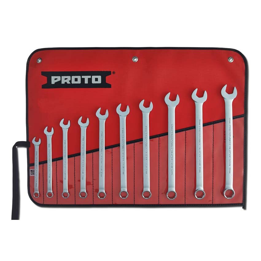 Stanley Proto J1200MHASD 10 Piece Satin Metric Combination ASD Wrench