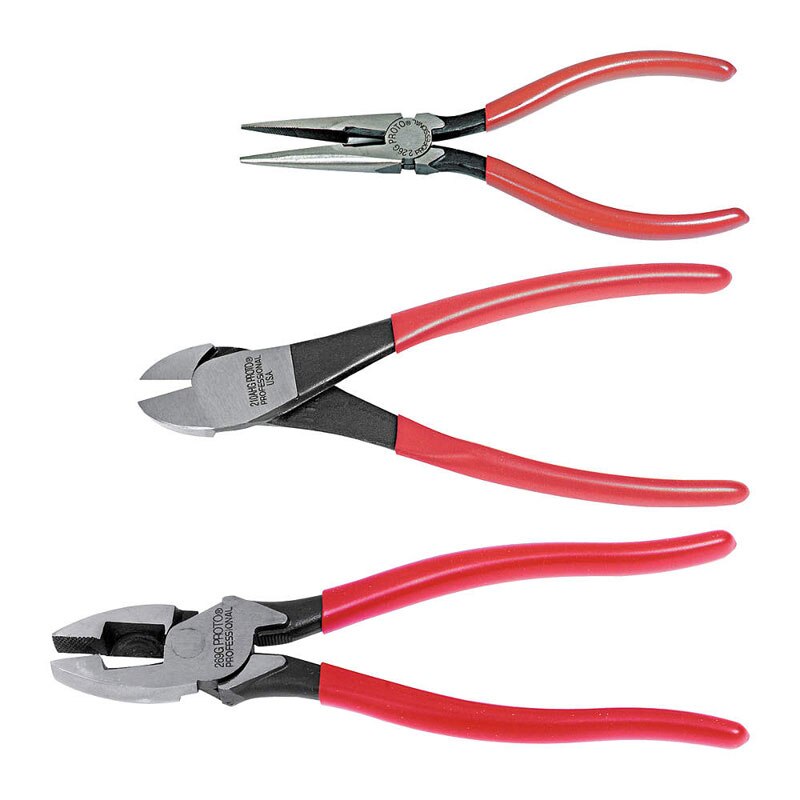 Stanley Proto J228GS 3 Piece Cutting Pliers Set Flexible Industrial