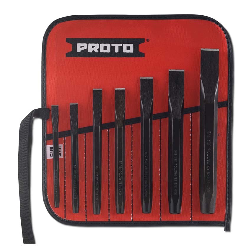 Stanley Proto J86BS2 7 Piece Cold Chisel Set Flexible Industrial Supply