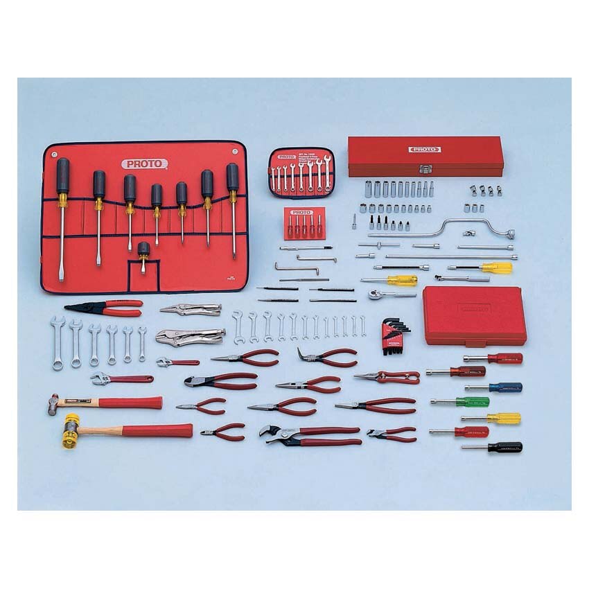 Stanley Proto J99101 131 Piece Small Tool Set With Tool Box J9993