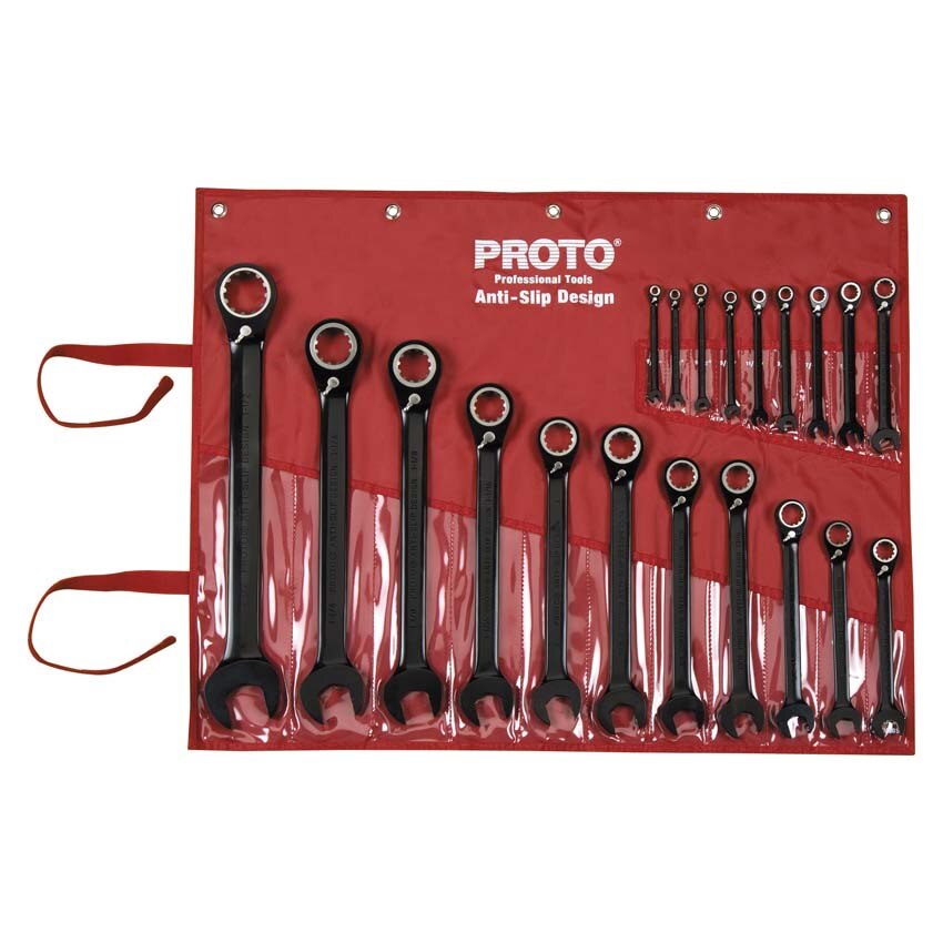 Stanley Proto JSCV20S 20 Piece Black Chrome Reversible Combination