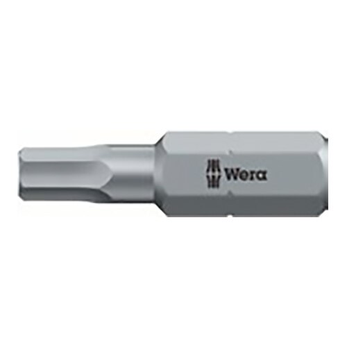 Wera 2.5mm x 25mm HexPlus TamperProof Insert Bit with safety pin, 840