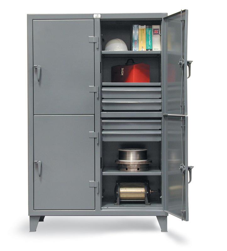 2 shelf 4 drawer 2 door Locker, 26 x 24 x 72 in. 26242TPL