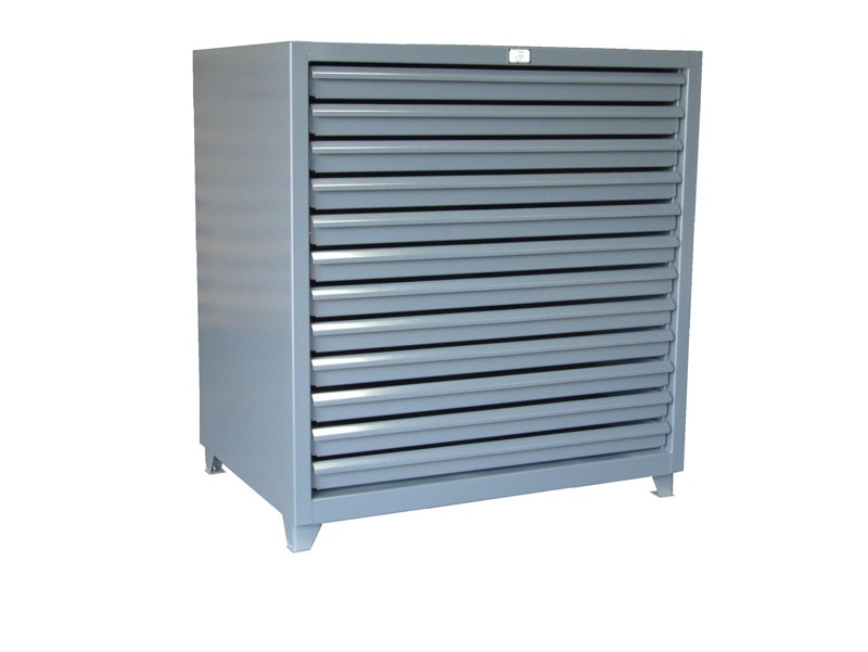 12 drawer Print Storage 160 lb capacity, 50 x 36 x 50 in. 4.