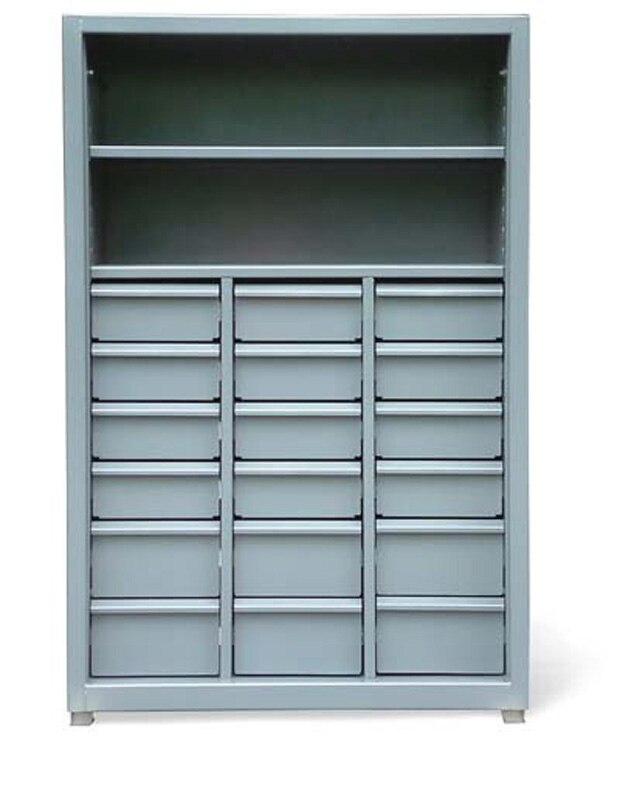 18 drawer Shelving Unit, 400 lb capacity, 48 x 24 x 72 in. SU15403