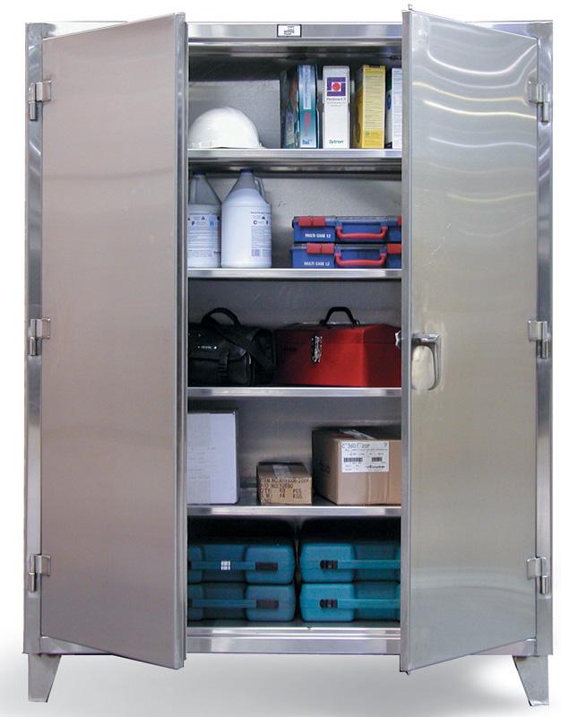 3 shelf Stainless Steel 1200 lb capacity, 48 x 24 x 60 in. 45243SS Flexible